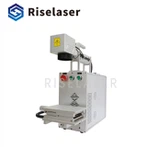 เครื่องแกะสลักไฟเบอร์เลเซอร์ตั้งโต๊ะสำหรับโลหะ